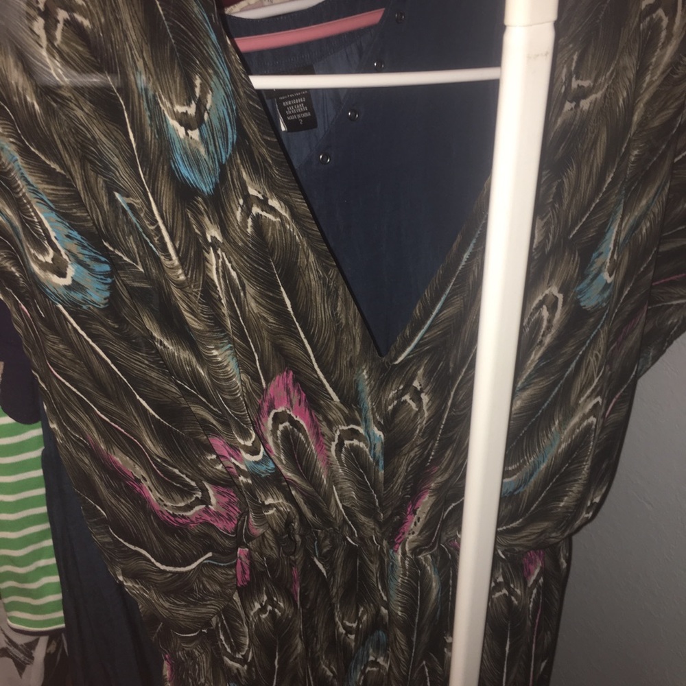 Lane Bryant 22/24 long dress, v neck with low back